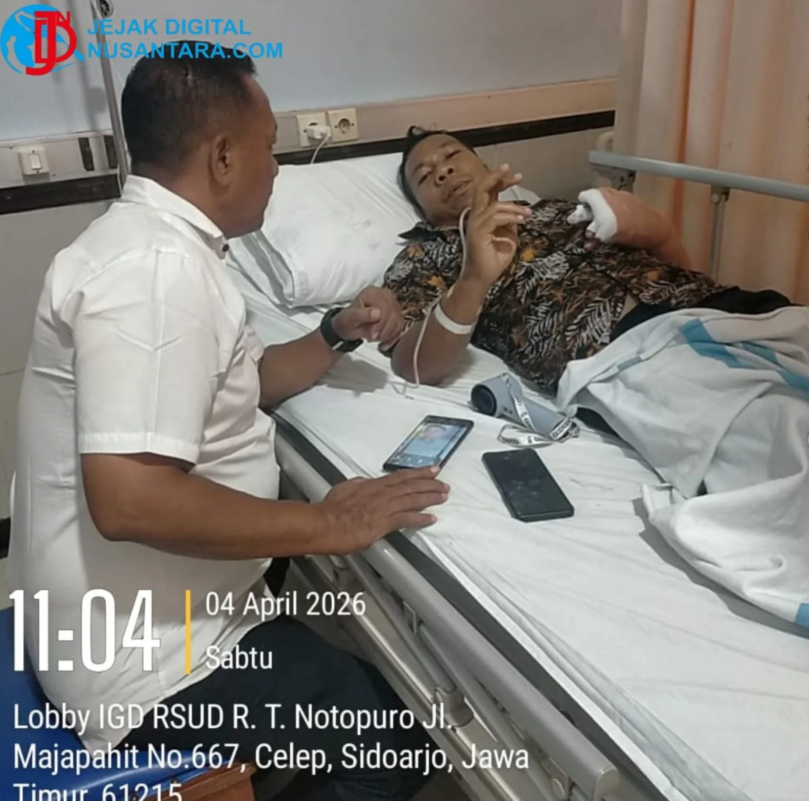 Sinergi Kemanusiaan, GRIB Jaya Sidoarjo Apresiasi Respon Cepat Dinsos Tangani Korban Pembacokan Magersari